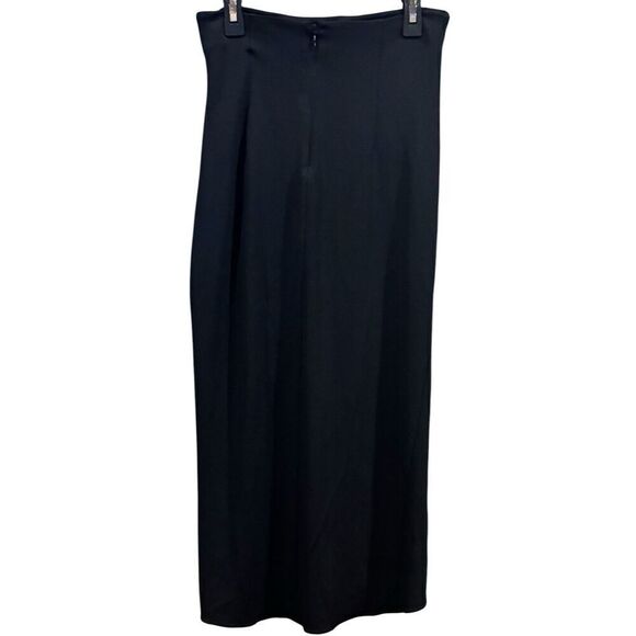 Cushnie High Waist Ruched Midi Skirt in Black NWT Size 0 - Picture 2 of 6